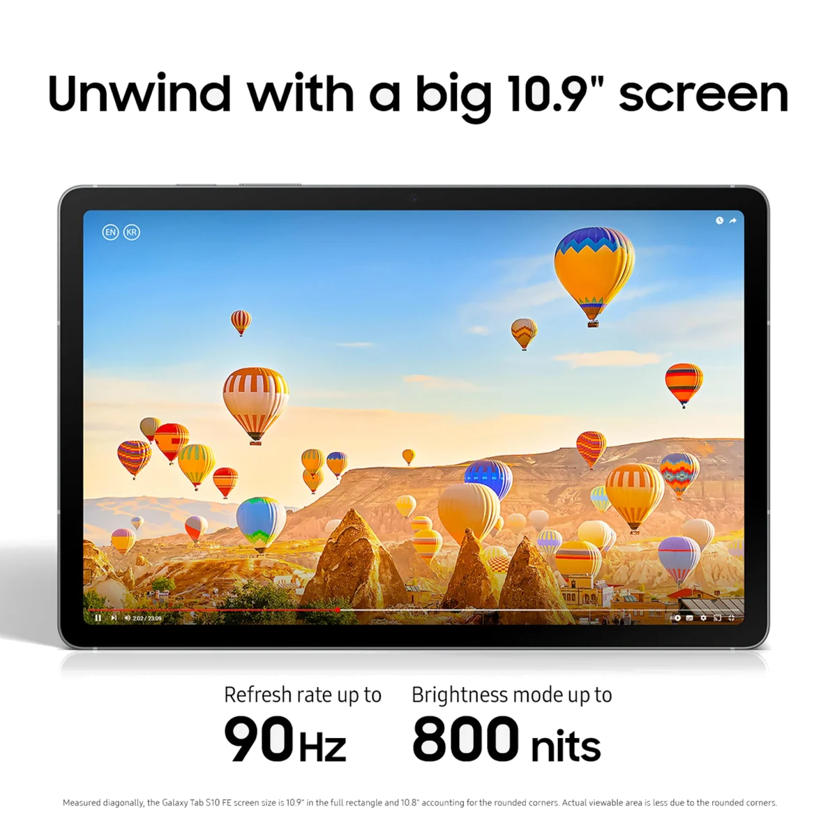 Samsung Galaxy Tab S10 FE 128GB WiFi Android Tablet, US Version, Silver