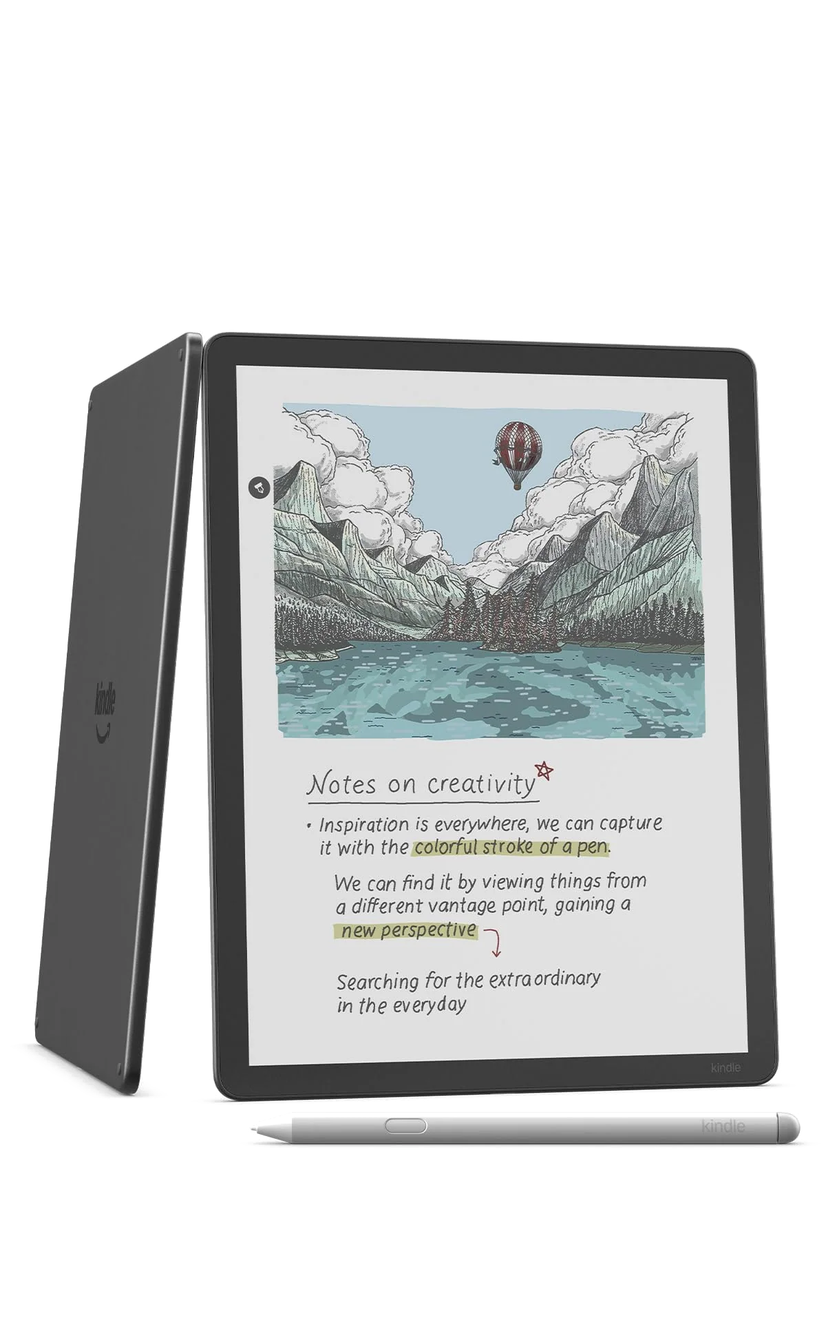 Amazon Kindle Scribe Colorsoft 64GB (newest model) — 11” paper-like color display with front light — One notebook to replace them all — Write in notebooks, docs, and books. Pen included - Graphite