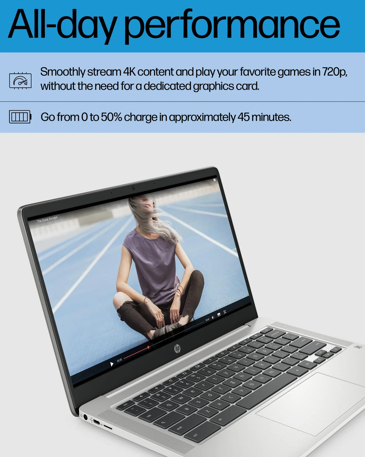 HP Chromebook 14 N4120, view 4