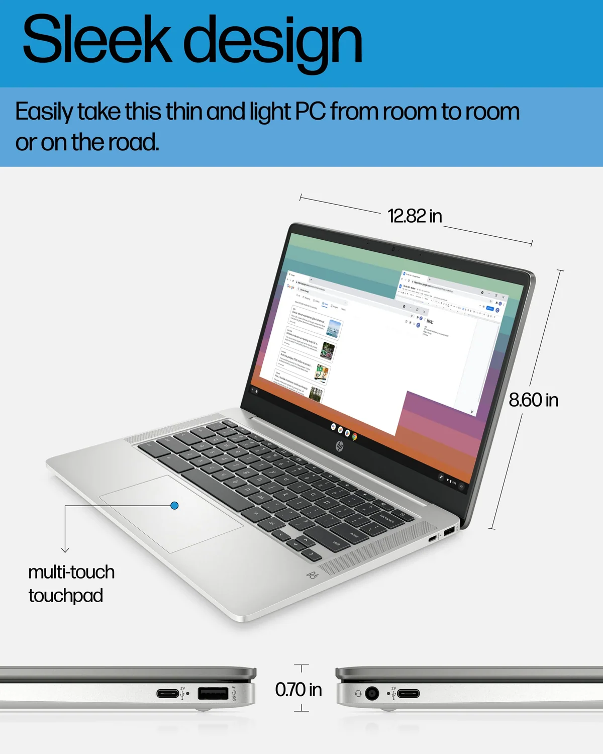 HP Chromebook 14 N4120, view 5