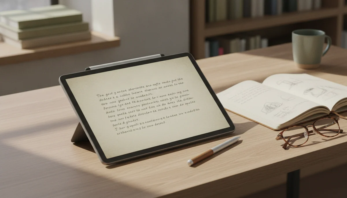 An E Ink writing tablet is better for focused notes, and worse at almost everything else